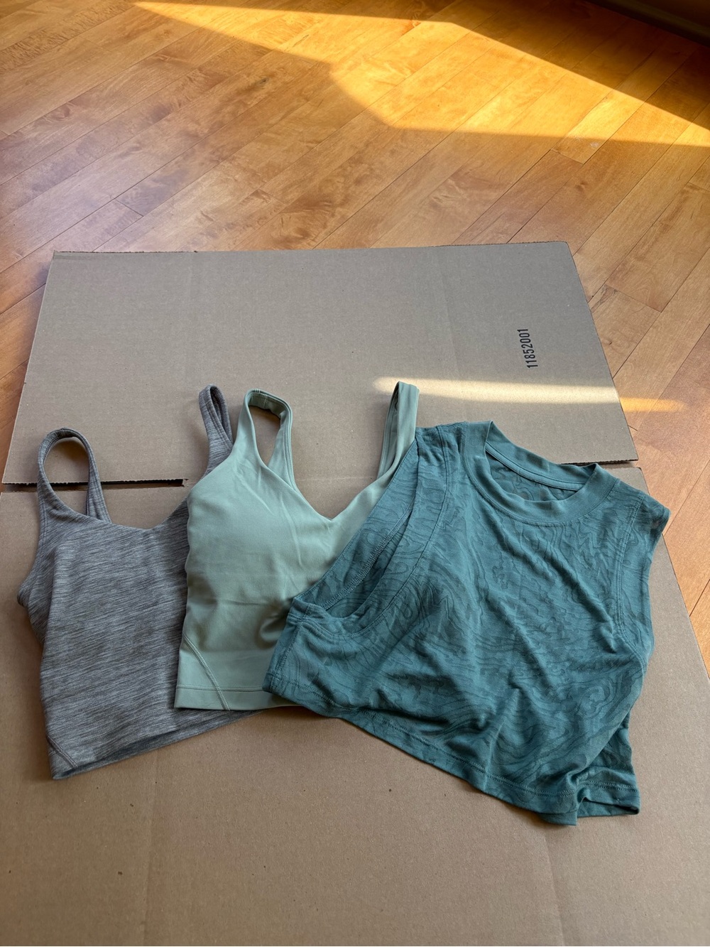 lululemon athletica Tank Tops in Heather Gray, Sage Green, Teal